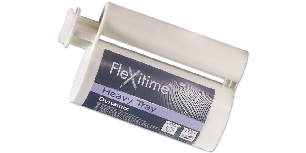 Kulzer Flexitime Dynamix Heavy Tray Refill: 2 - 380 mL Cartridges, 2 Dynamix Mixing Tips & 1 Fixation Ring Kulzer Flexitime Dynamix Heavy Tray Refill: 2 - 380 mL Cartridges, 2 Dynamix Mixing Tips & 1 Fixation Ring
